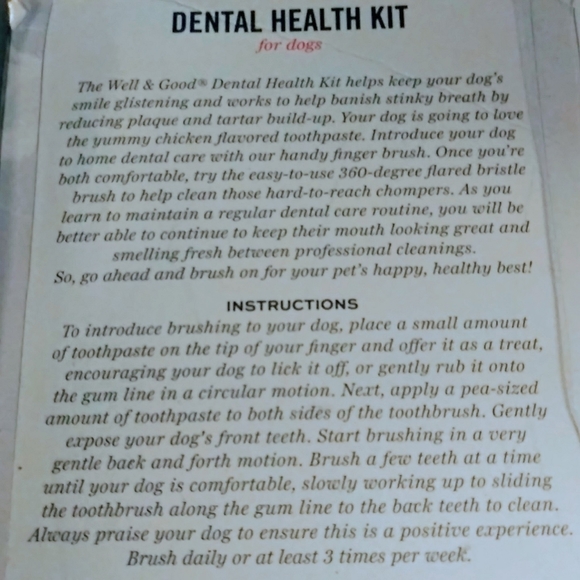 Well & Good Dental Health Kit for dogs - Picture 5 of 6